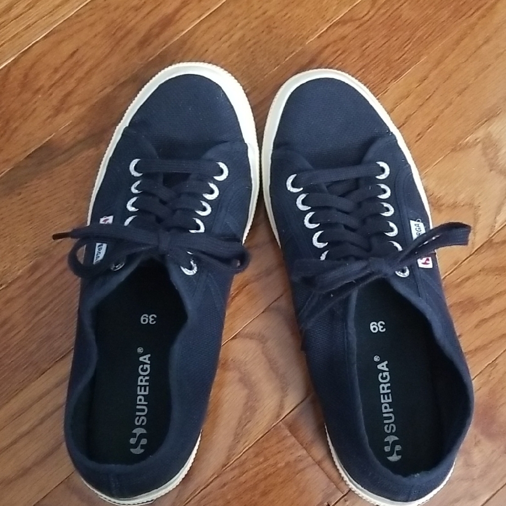 Superga Navy Canvas Sneakers - Picture 4 of 10